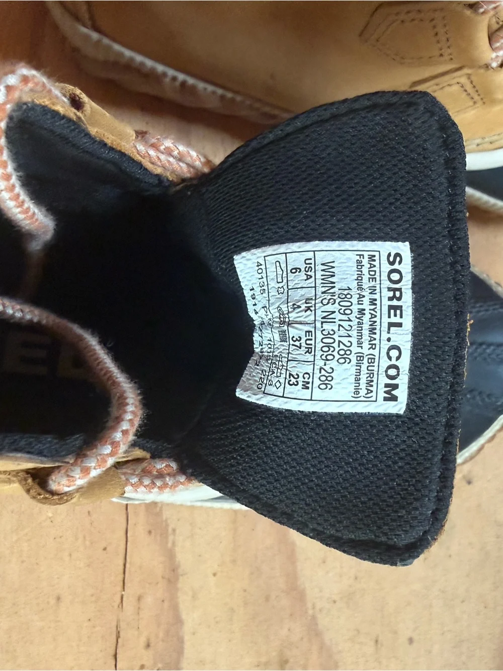 Sorel Tan and Black Waterproof Duck Boot